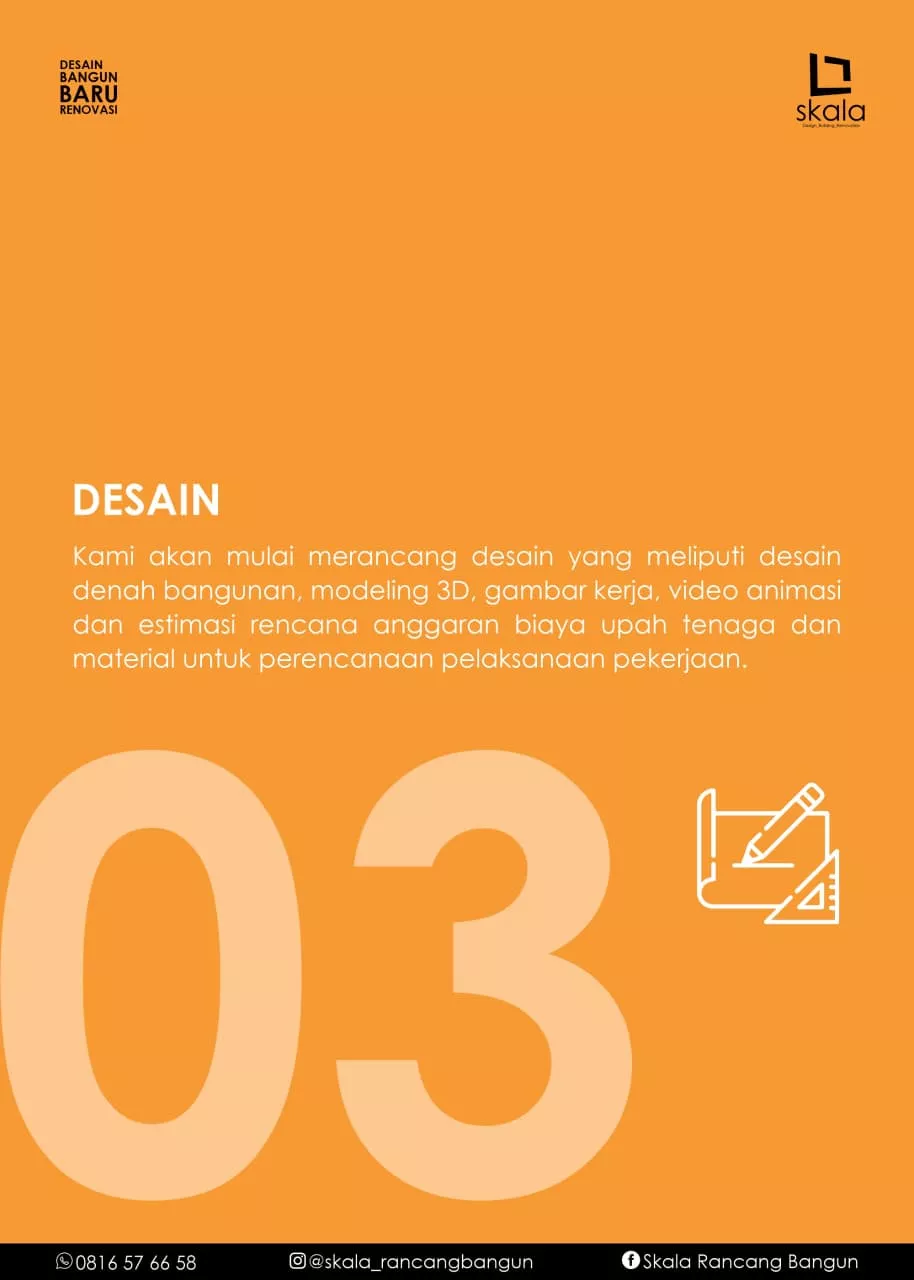 Layanan konstruksi skala rancang bangun 3